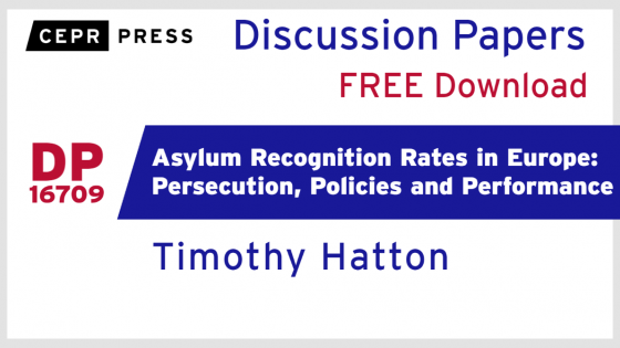 Free DP Download 17 December 2021 - Asylum Recognition Rates in Europe: Persecution, Policies and Performance